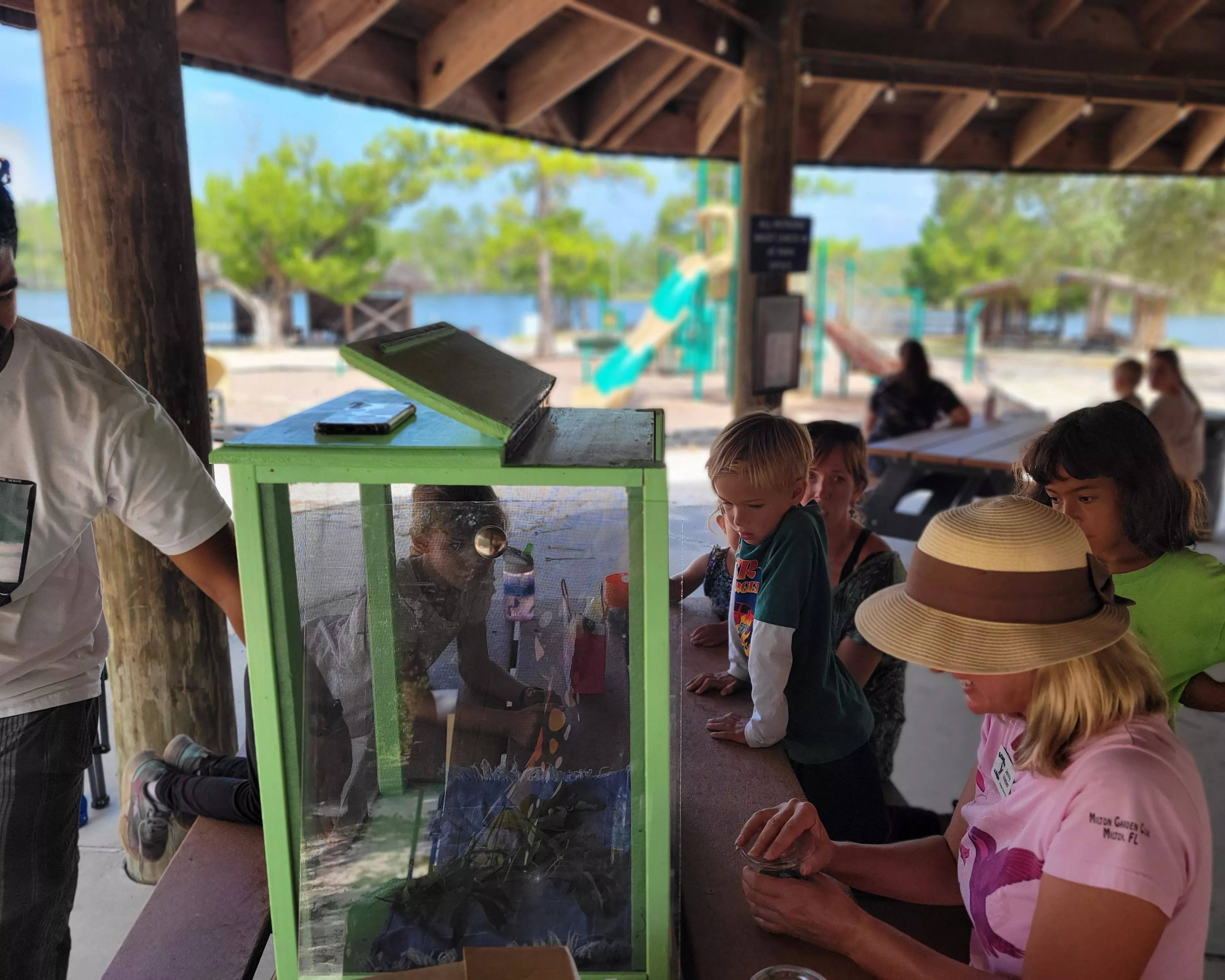 Butterfly storytime at NAS Whiting Field with live butterflies