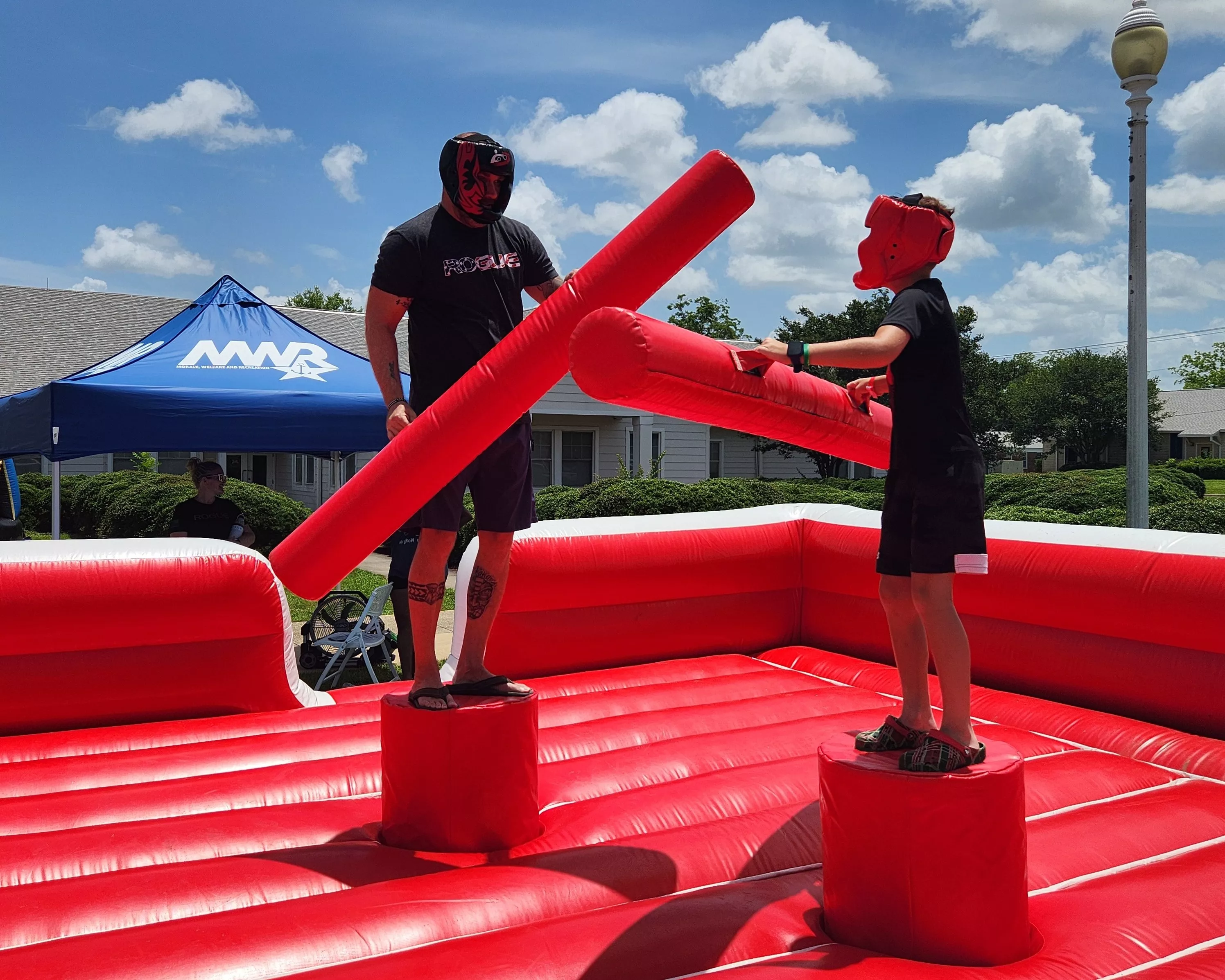 NAS Whiting Field patrons battle with inflatables at SRP Kick-Off
